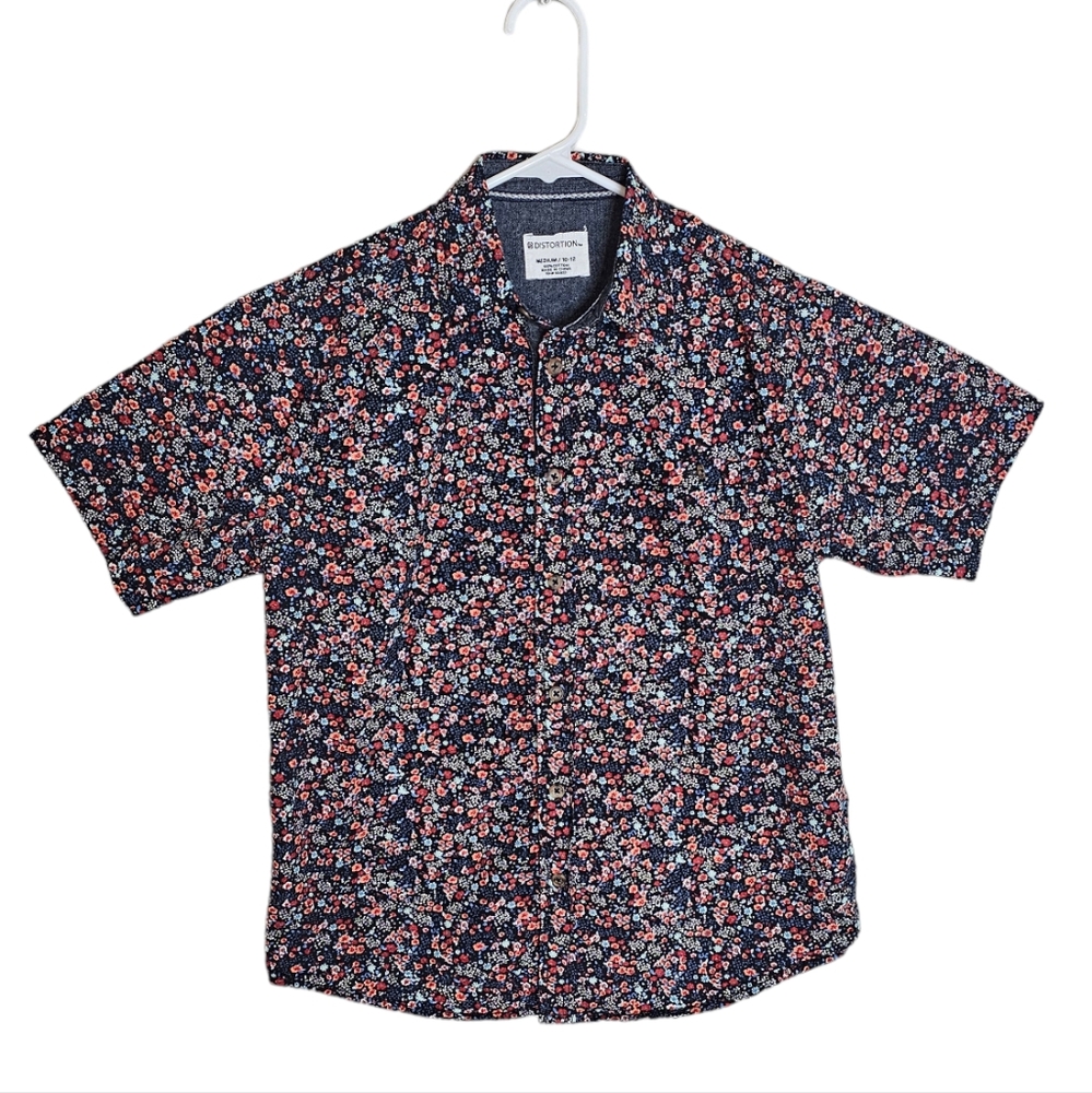 Distortion button-down short sleeve shirt Size 10/12